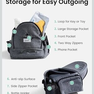 Grownsy Grey Hip Carrier